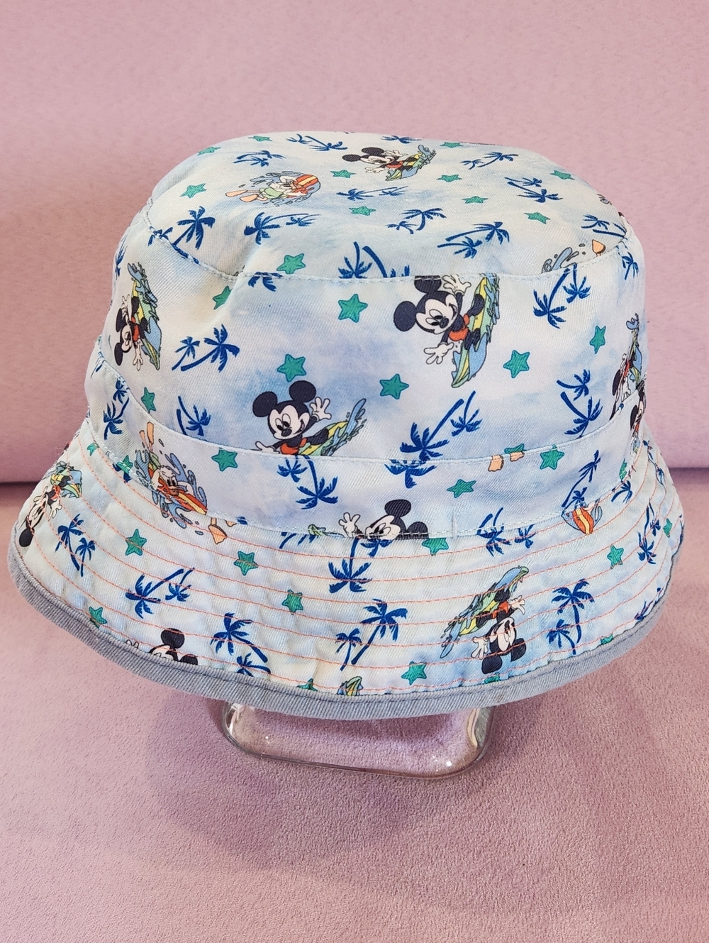 Disney Jr Mickey Mouse Donald Duck Surfing Toddler's Reversible Bucket Hat